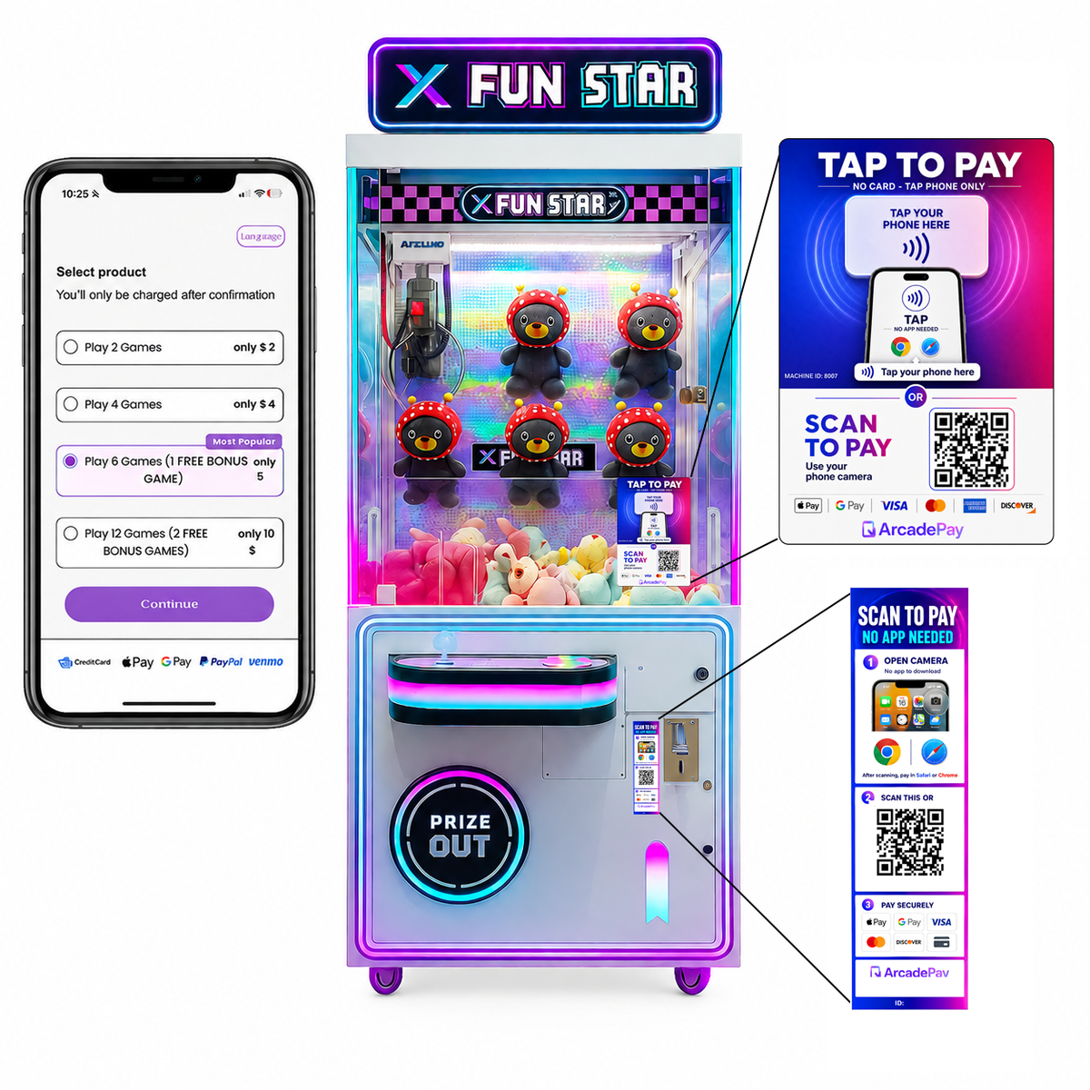 ArcadePay Cashless Payment System